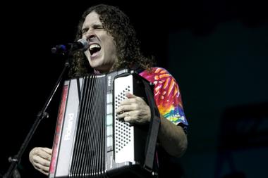 Weird Al Yankovic performs at the Henderson Pavilion Friday, August 20, 2010.