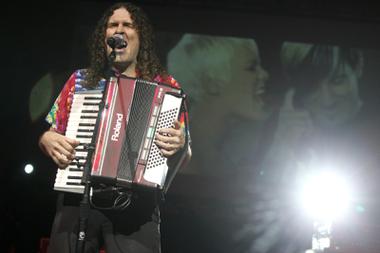 Weird Al Yankovic performs at the Henderson Pavilion Friday, August 20, 2010.