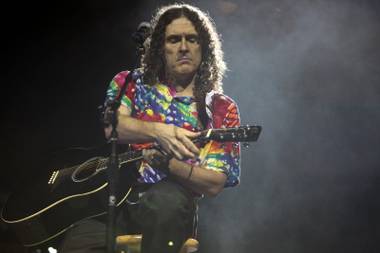 Weird Al Yankovic performs at the Henderson Pavilion Friday, August 20, 2010.