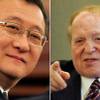 Left: Plaintiff Richard Suen appears in District Court Thursday, April 17, 2008. Right: Las Vegas Sands Corp. Chairman Sheldon Adelson gives testimony during the a trial resulting from a lawsuit by Suen. (Photos by Leila Navidi/Las Vegas Sun)