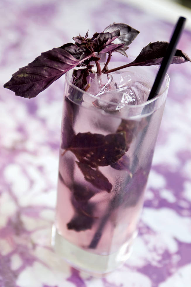 Tom Kunick's inspiration for this otherworldly take on a classic mojito came from the opal basil he found on a trip to a local farmer's market. The deep-purple herb helps match the cocktail to the resort's color scheme, and while its complementary ingredients are quite familiar (Bacardi rum, lime juice, simple syrup and soda water), its taste is anything but.