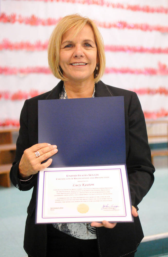 Principal Lucy Keaton of Halle Hewetson Elementary School in North Las Vegas has been named a National Distinguished Principal by the National Association of Elementary School Principals. 