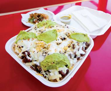This Tijuana taco titan maintains shops Downtown and on the Strip.