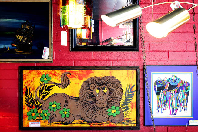 Art for sale at Retro Vegas, which is located in the Arts District on South Main Street near Charleston Boulevard in downtown Las Vegas Thursday, September 16, 2010.