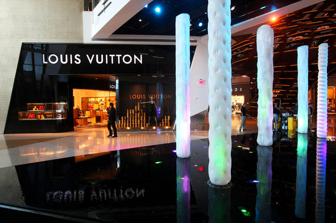 The Louis Vuitton storefront is shown in Crystals, CityCenter's retail district, Saturday, September 18, 2010.