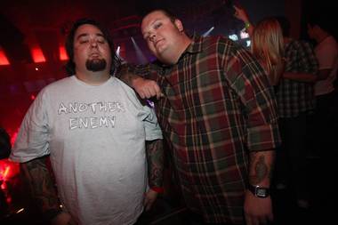 Austin “Chumlee” Russell and Corey Harrison at Rain in the Palms.