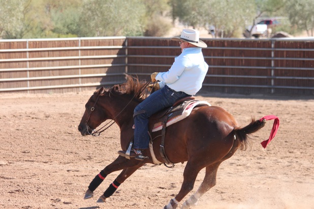 Timothy Donovan, general counsel attorney for Caesars Entertainment Corp., rides his horse Earl.  Donovan rides his horses on the weekends to decompress from his demanding job.  