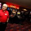 Ron Lurie, general manager of Arizona Charlie's near Decatur and Charleston, shows the enclosed no-smoking area of the casino. Lurie says the $80,000 project included new carpeting, wallpaper and ceiling tiles, as well as a thorough scouring of the 117 machines.