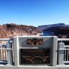 Plaques line the pedestrian walkway on the Mike O'Callaghan-Pat Tillman Memorial Bridge. 