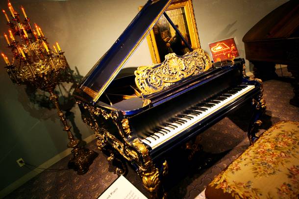 Many vintage custom-designed pianos were on display for the final time during the last day of business of the Liberace Museum on Sunday.