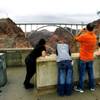 Tourists take photos of the recently opened Mike O'Callaghan-Pat Tillman Memorial Bridge Wednesday, October 20, 2010.