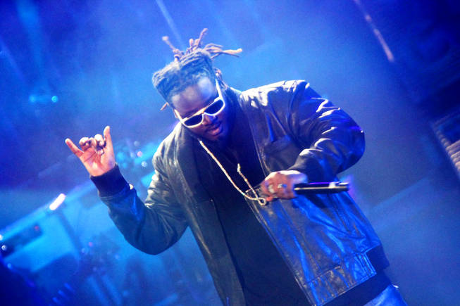 T Pain performs Saturday during the Justin Timberlake and Friends Concert Benefiting Shriners Hospitals for Children at the Planet Hollywood Resort & Casinos Theatre For The Performing Arts.