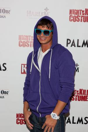 DJ Pauly D as Justin Bieber at Moon in the Palms on Oct. 30, 2010.