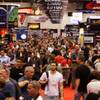 Auto enthusiasts crowd the exhibit floor during the annual Specialty Equipment Market Association (SEMA) trade show at the Las Vegas Convention Center Wednesday, November 3, 2010.