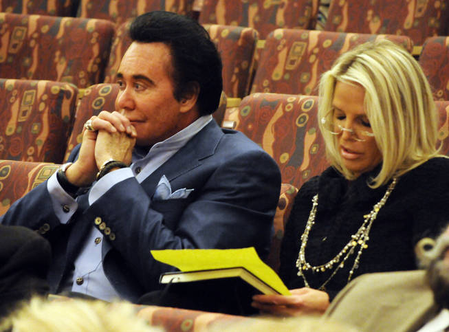 Wayne Newton sits with his wife Kathleen during the Clark County zoning meeting on Wednesday, Nov. 17, 2010. The Clark County Commissioners OK'd an application to open Newton's Las Vegas ranch up to the public. 