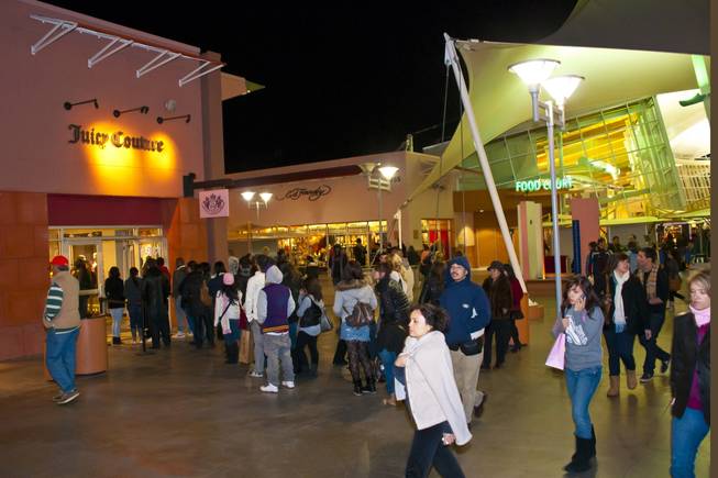 Black Friday frenzy started early for some shoppers as the Las Vegas Premium Outlets opened their doors Thanksgiving night, November 25th 2010.