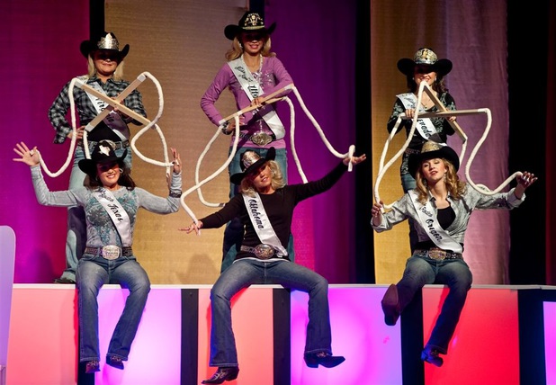 The Miss Rodeo America Pageant fashion show at The Orleans ...