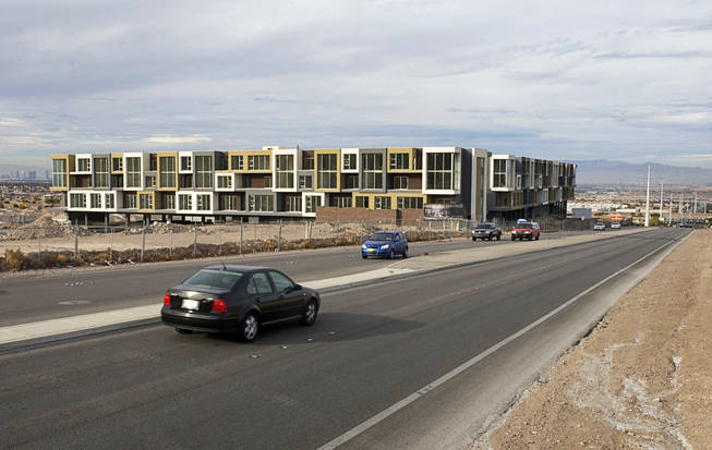 A failed condo project in Henderson. The project didn't belong in an area filled with single family homes, said architect Robert Fielden. Photographed December 9, 2010.