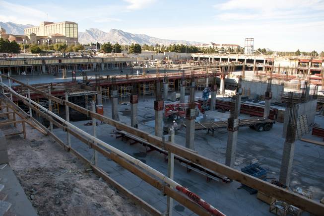 Slowly but surely, the 29-acre Tivoli Village project is coming closer to the finishing stages of construction for the first phase, Thursday, December 3, 2010. The first phase includes office, retail and fine dining spaces, as well as residential and underground parking.