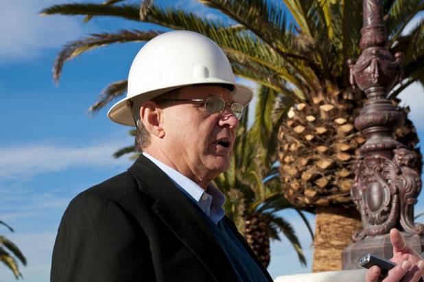 Frank Pankratz, president of EHB Companies, walks through the grounds ...