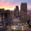 The Cosmopolitan of Las Vegas is shown at sunset from the roof of Planet Hollywood on Tuesday, Dec. 14, 2010. 