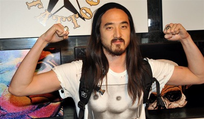 DJ Steve Aoki at the Biggest Tattoo Show on Earth at Mandalay Bay.