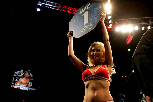 Holly Madison at UFC 125