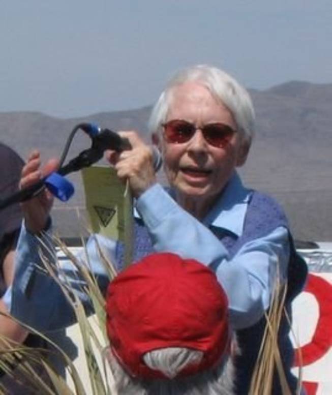 Sister Rosemary Lynch during a 90th birthday celebration at the Nevada Test Site in 2007.