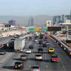 Traffic is seen Jan. 13, 2011, on Interstate 15 in a construction zone for the Interstate 15 South Design-Build South Project. 
