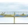 An artist's rendering of the new bridge for Warm Springs Road to go over Interstate 15. The old bridge is being torn down next week and work on the wider bridge will begin.