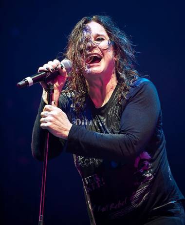 Ozzy Osbourne and Slash in concert at Mandalay Bay Events Center on Jan. 28, 2011.