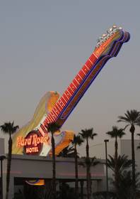 A view of the Hard Rock hotel-casino at Paradise Road and Harmon Avenue on Tuesday, Jan. 25, 2011. 