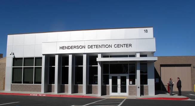The exterior of the Henderson Detention Center. 
