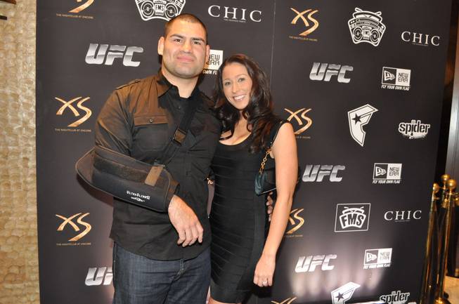 UFC heavyweight champion Cain Velasquez and his wife Isabel at ...