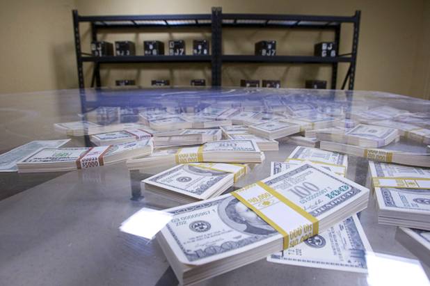 The soft count room is shown during a preview of the Las Vegas Mob Experience at the Tropicana Tuesday, March 1, 2011. The $25 million Mob Experience will officially open March 29.