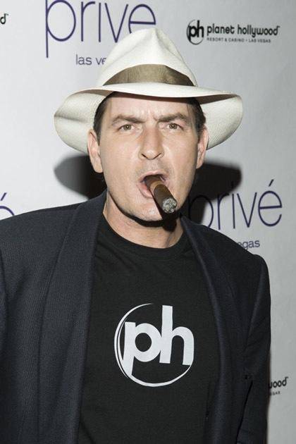 Charlie Sheen, shown in 2009 during an event at the now-defunct Prive at Planet Hollywood.