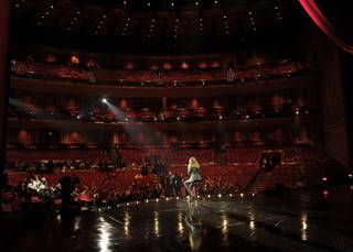 Celine Dion's post-show news conference at The Colosseum at Caesars Palace on March 15, 2011.