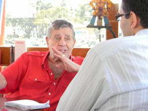 Jerry Lewis, interviewed on his yacht in October.