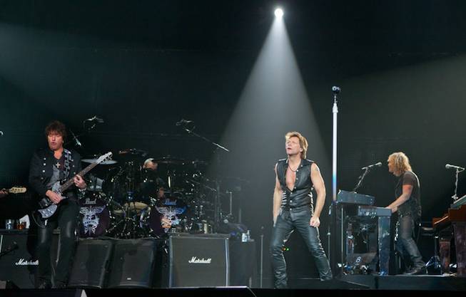 Bon Jovi performs at MGM Grand Garden Arena at MGM Grand on March 19, 2011.