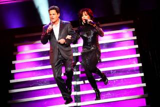 Donny and Marie Osmond perform their 500 show at the Flamingo Wednesday, March 23, 2011.