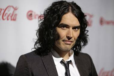 Russell Brand, CinemaCon Comedy Star of the Year, poses during CinemaCon, the official convention of the National Association of Theatre Owners, at Caesars Palace March 31, 2011.