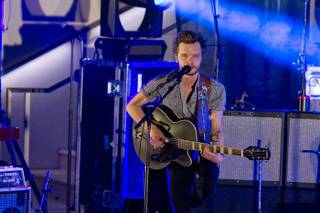 The Tallest Man On Earth opens for Mumford & Sons at the Boulevard Pool at the Cosmopolitan on April 15, 2011.  