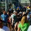 Tourists walk along the Las Vegas Strip in this April 28, 2011, file photo. 