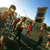 Tourists cross the Strip near Caesars Palace on April 28, 2011.