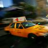 A taxi cab drives down the Strip Thursday, April 28, 2011.