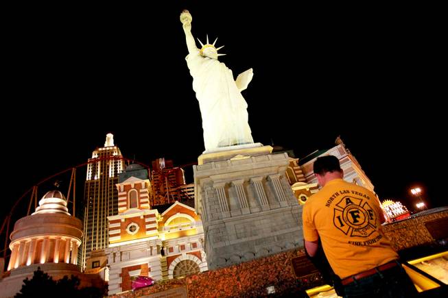 Group Gathers in Front of NY-NY