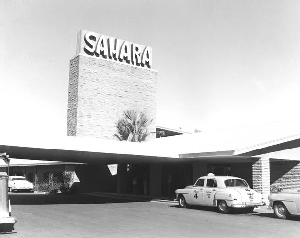 Exterior of the Sahara Hotel not dated