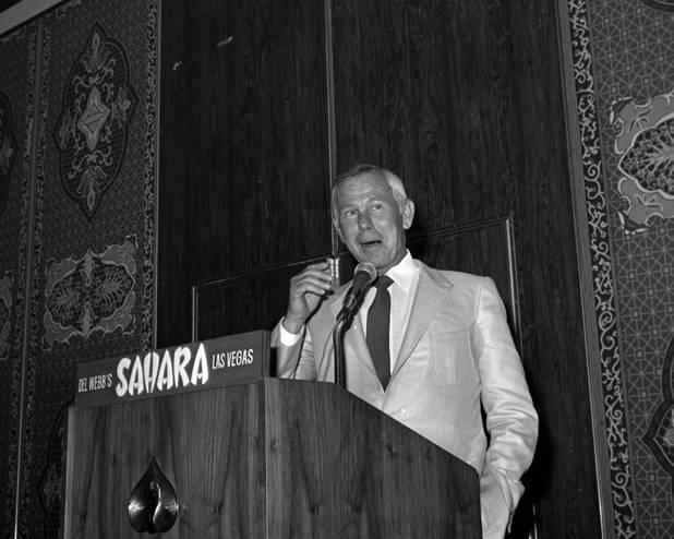 Johnny Carson Chanel 5 luncheon at the Sahara Hotel 7/28/80.