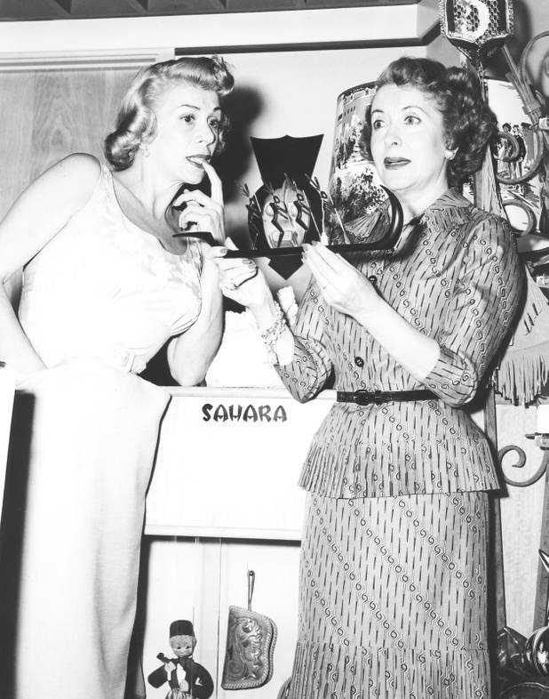 Bea Benidaret and Gracie Allen at the Sahara 06/17/53