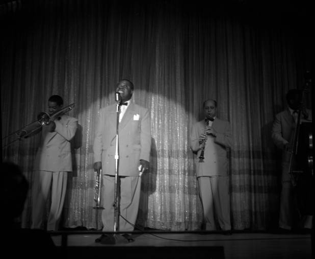 12/1/54..Louis Armstrong at the Sahara.